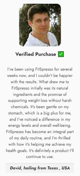 Fitspresso Customer Reviews