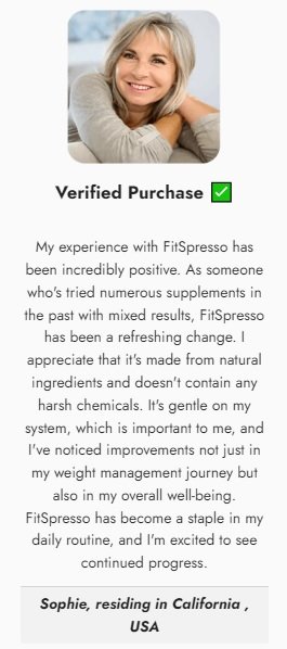 Fitspresso Customer Reviews